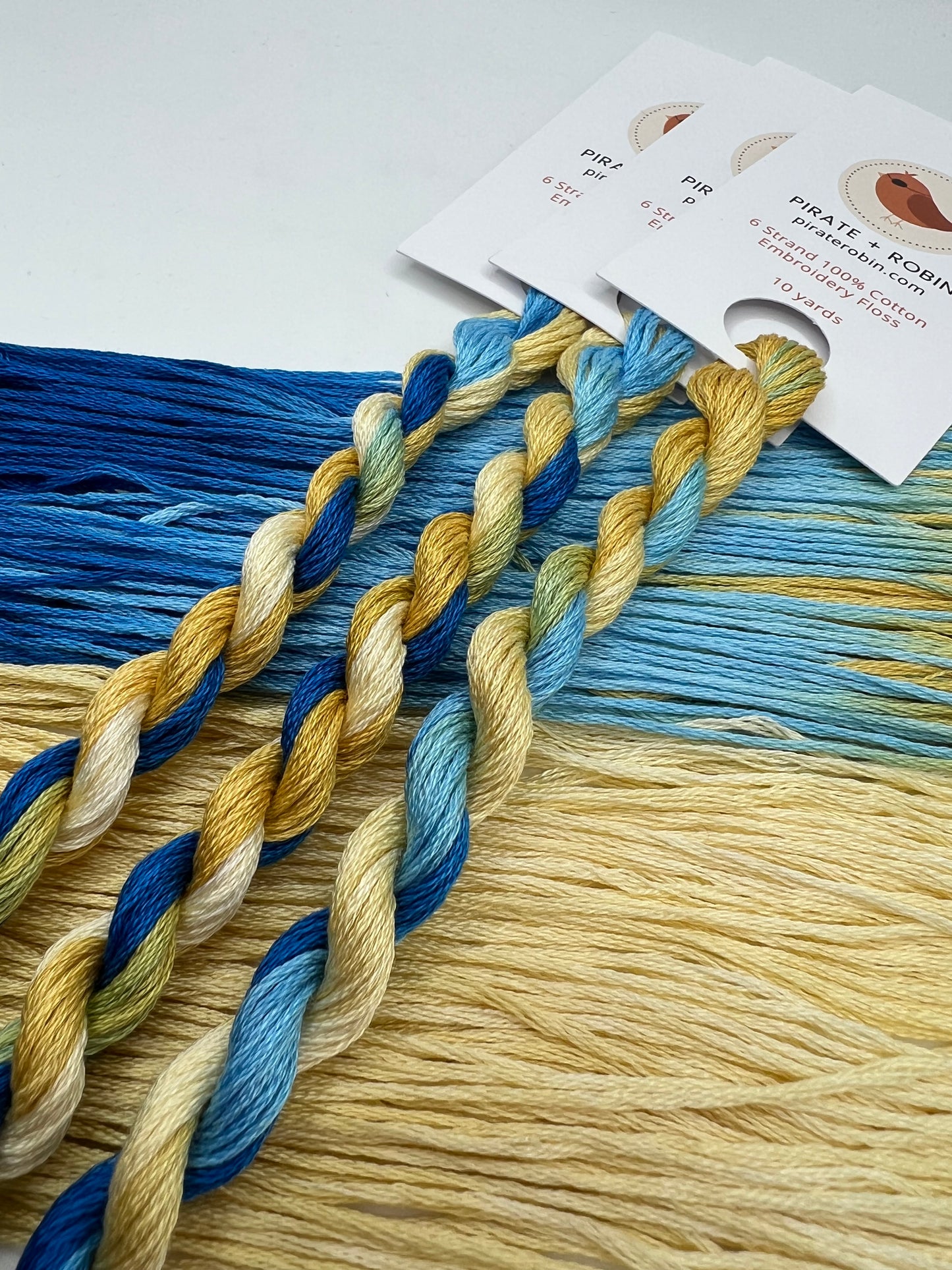 Meadow | Size 20 Hand Dyed, 6 cord Cordonnet Thread