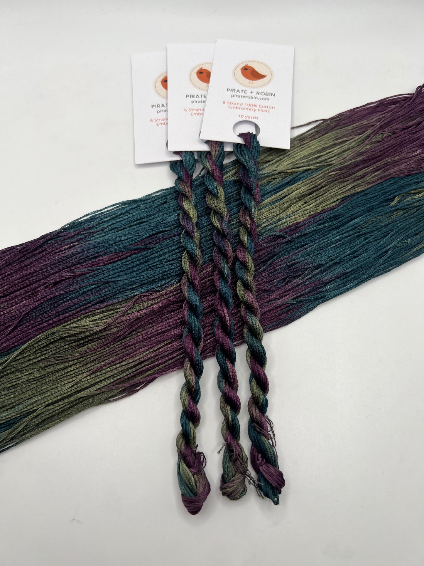 Pigeon | Hand dyed, 6 Strand Embroidery Floss