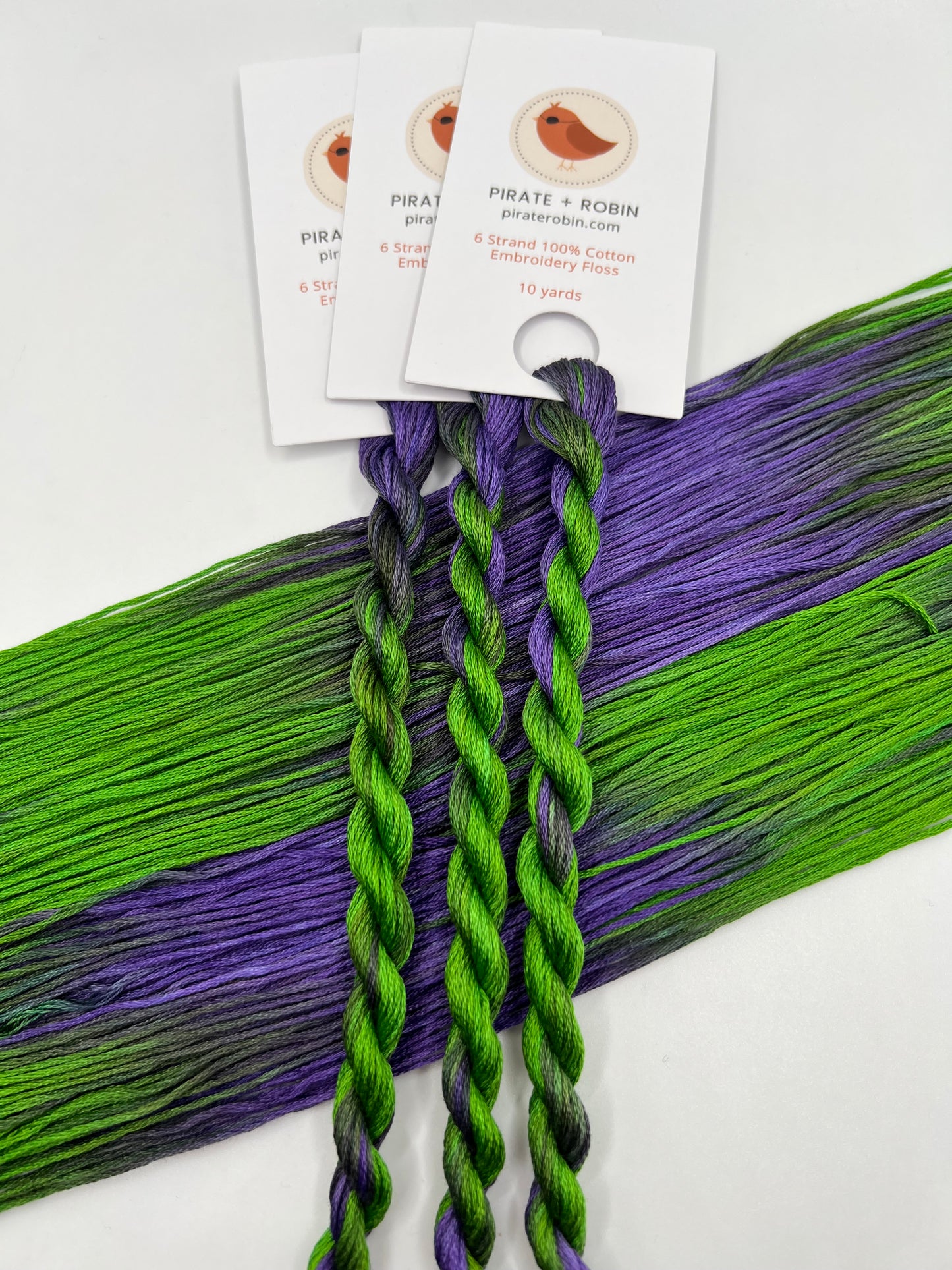 Crocus | Size 20 Hand Dyed, 6 cord Cordonnet Thread