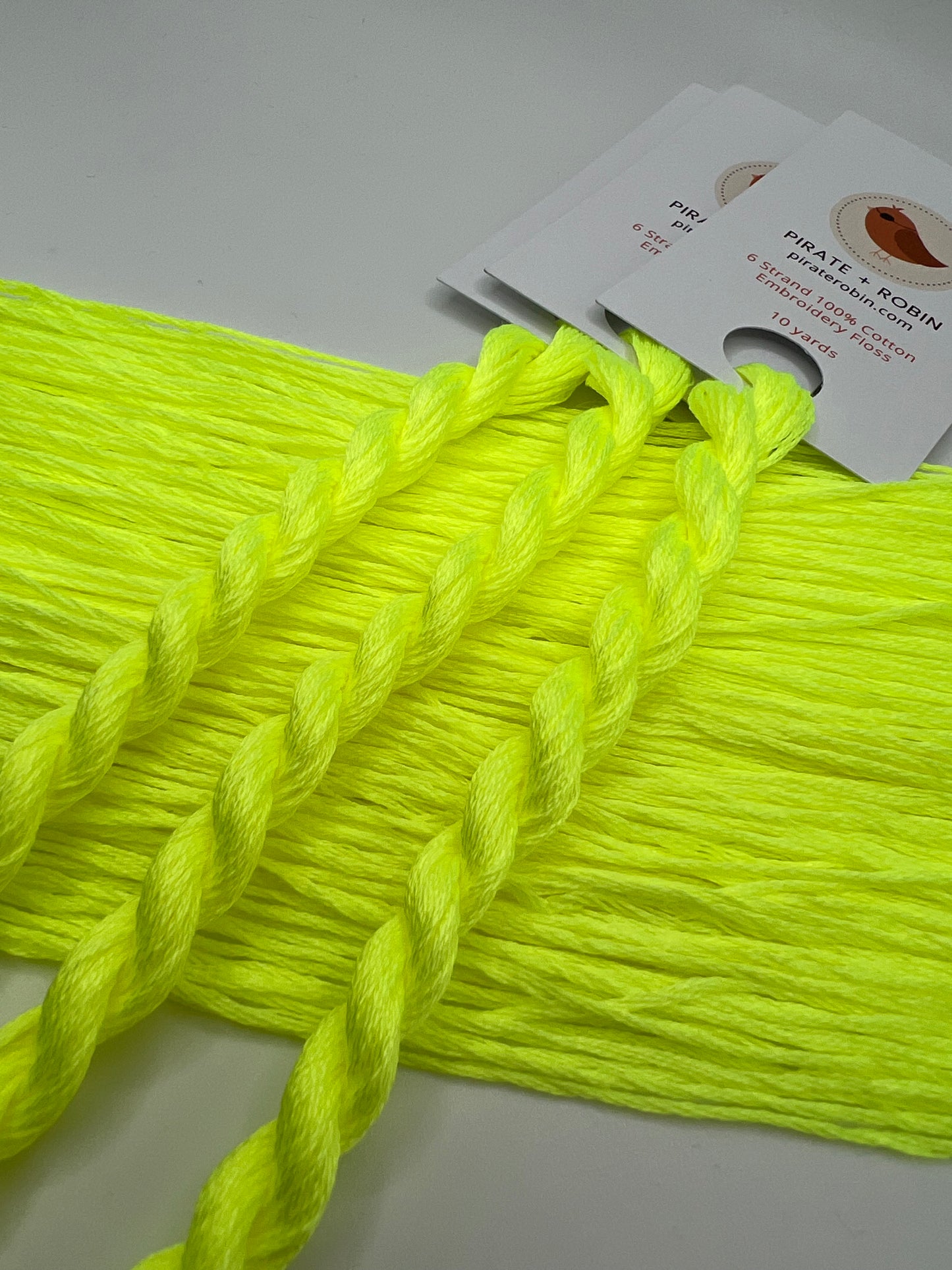 Glow Worm | Size 20 Hand Dyed, 6 cord Cordonnet Thread