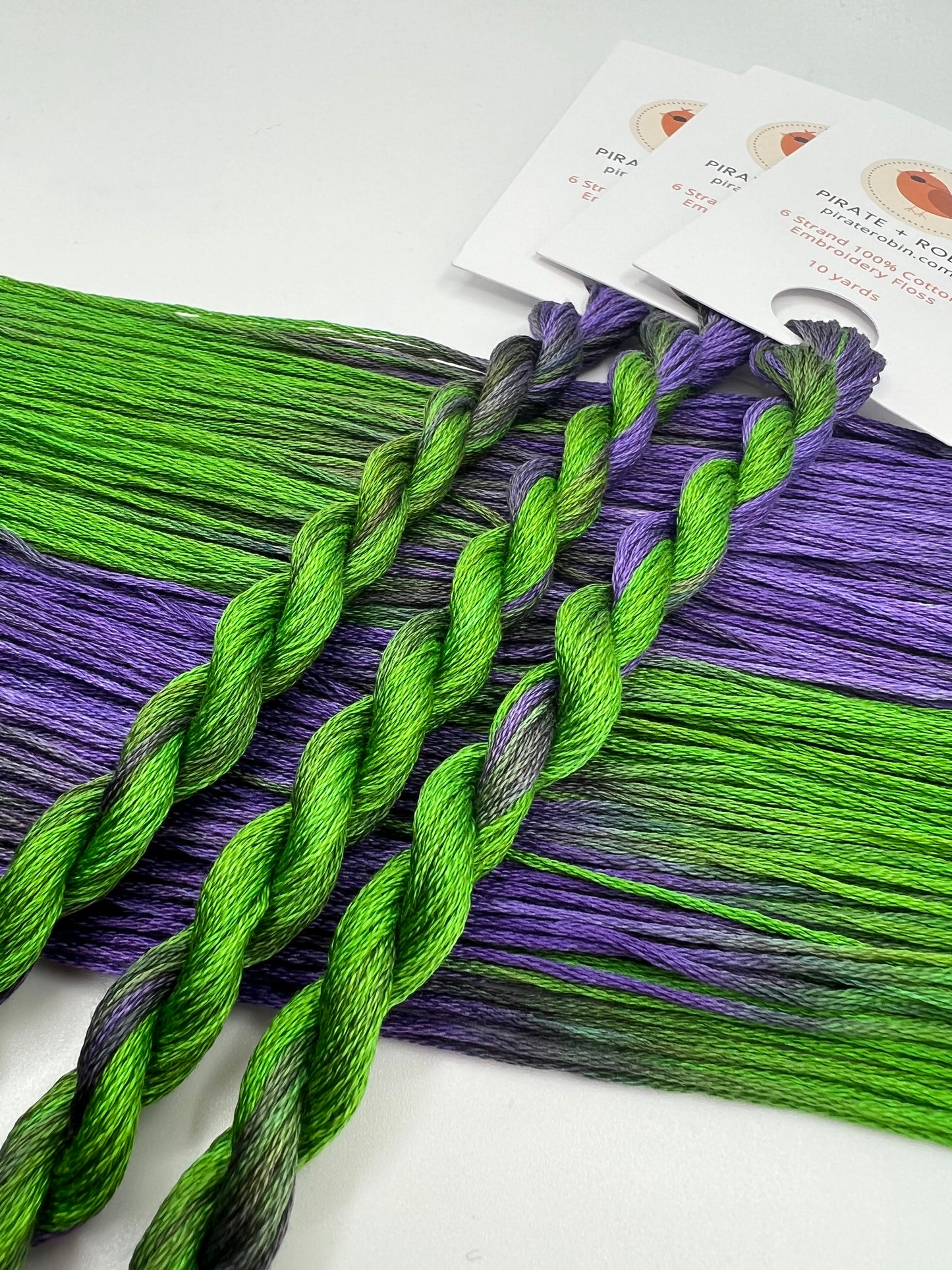 Crocus | Size 20 Hand Dyed, 6 cord Cordonnet Thread