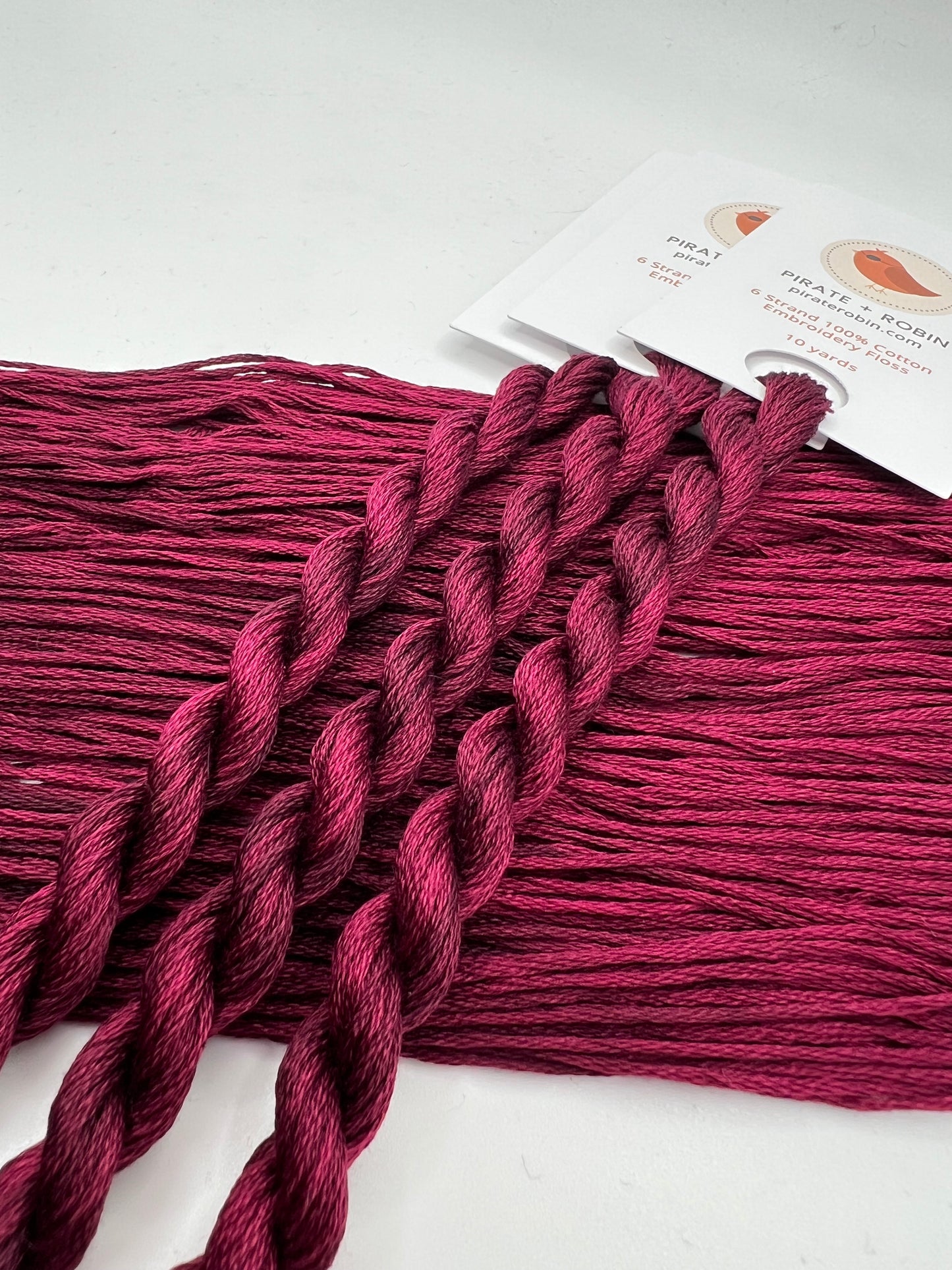 Merlot | Size 20 Hand Dyed, 6 cord Cordonnet Thread