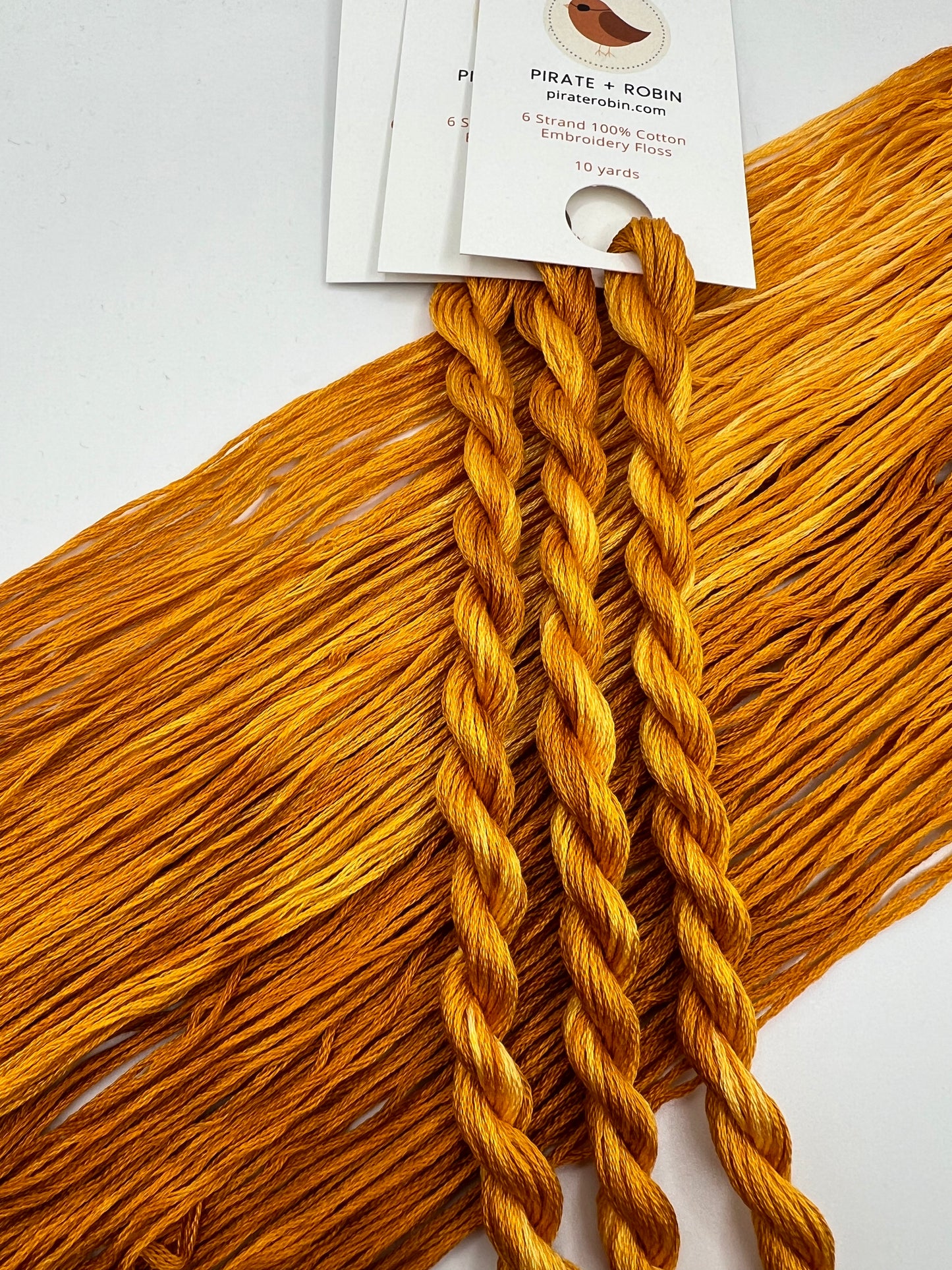 Experiment Yellow | Hand dyed, 6 Strand Embroidery Floss