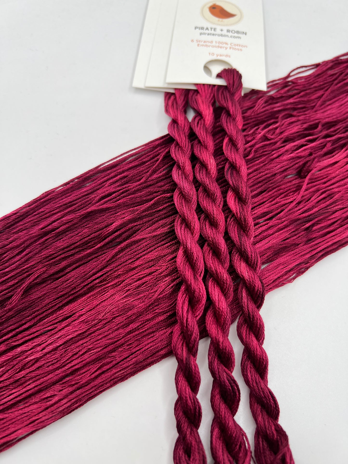 Experiment Dark Red | Hand dyed, 6 Strand Embroidery Floss
