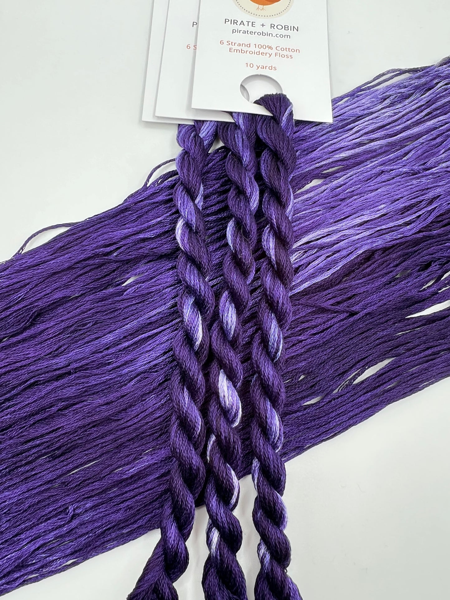 Experiment Purple | Hand dyed, 6 Strand Embroidery Floss