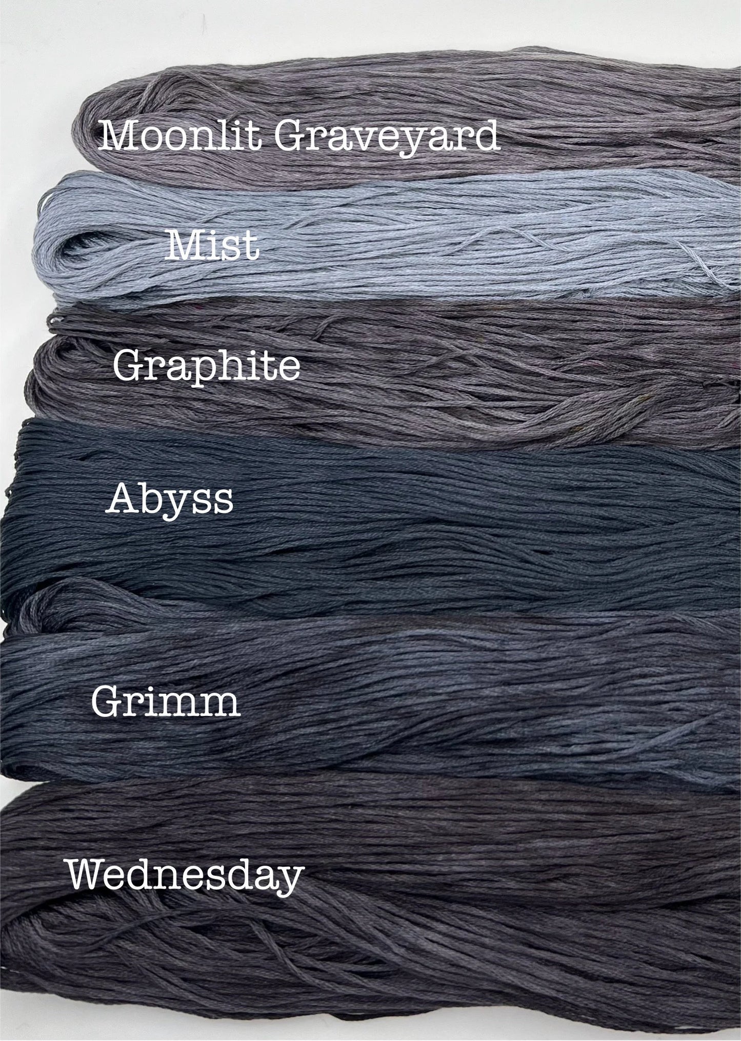 Wednesday | Size 20 Hand Dyed, 6 cord Cordonnet Thread