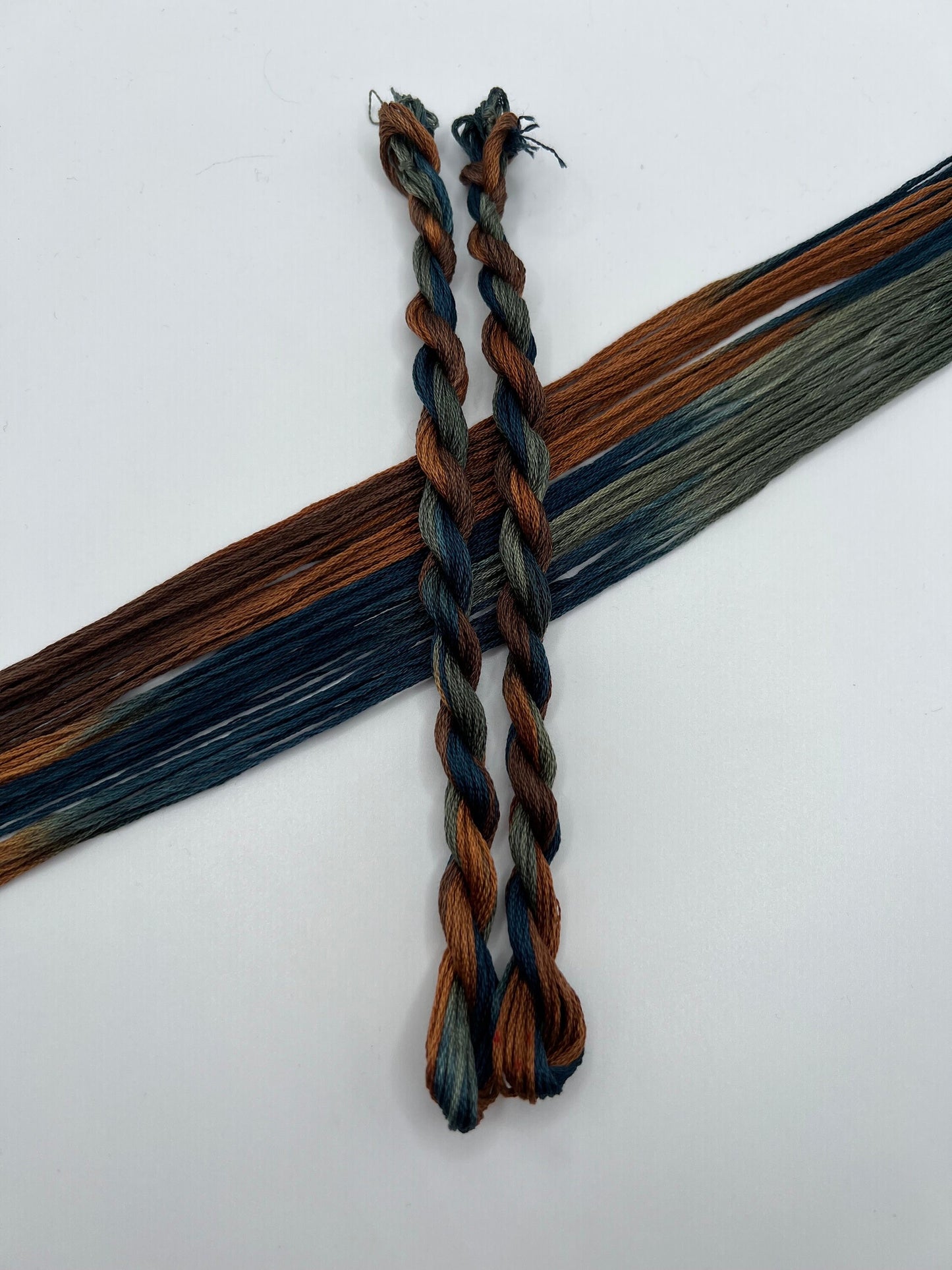 Dark Copper | Size 20 Hand Dyed, 6 cord Cordonnet Thread