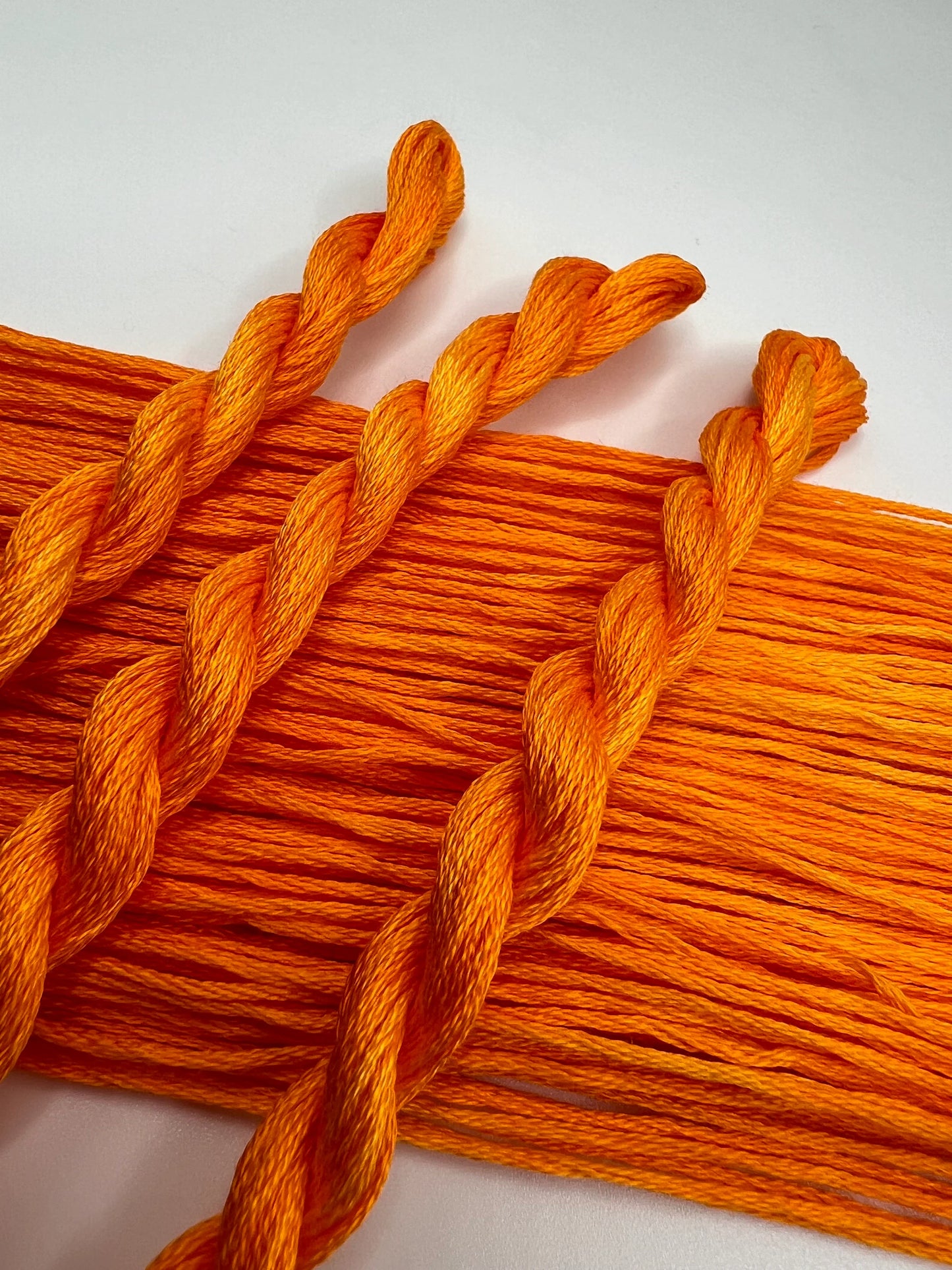 Deep Yellow | Size 20 Hand Dyed, 6 cord Cordonnet Thread