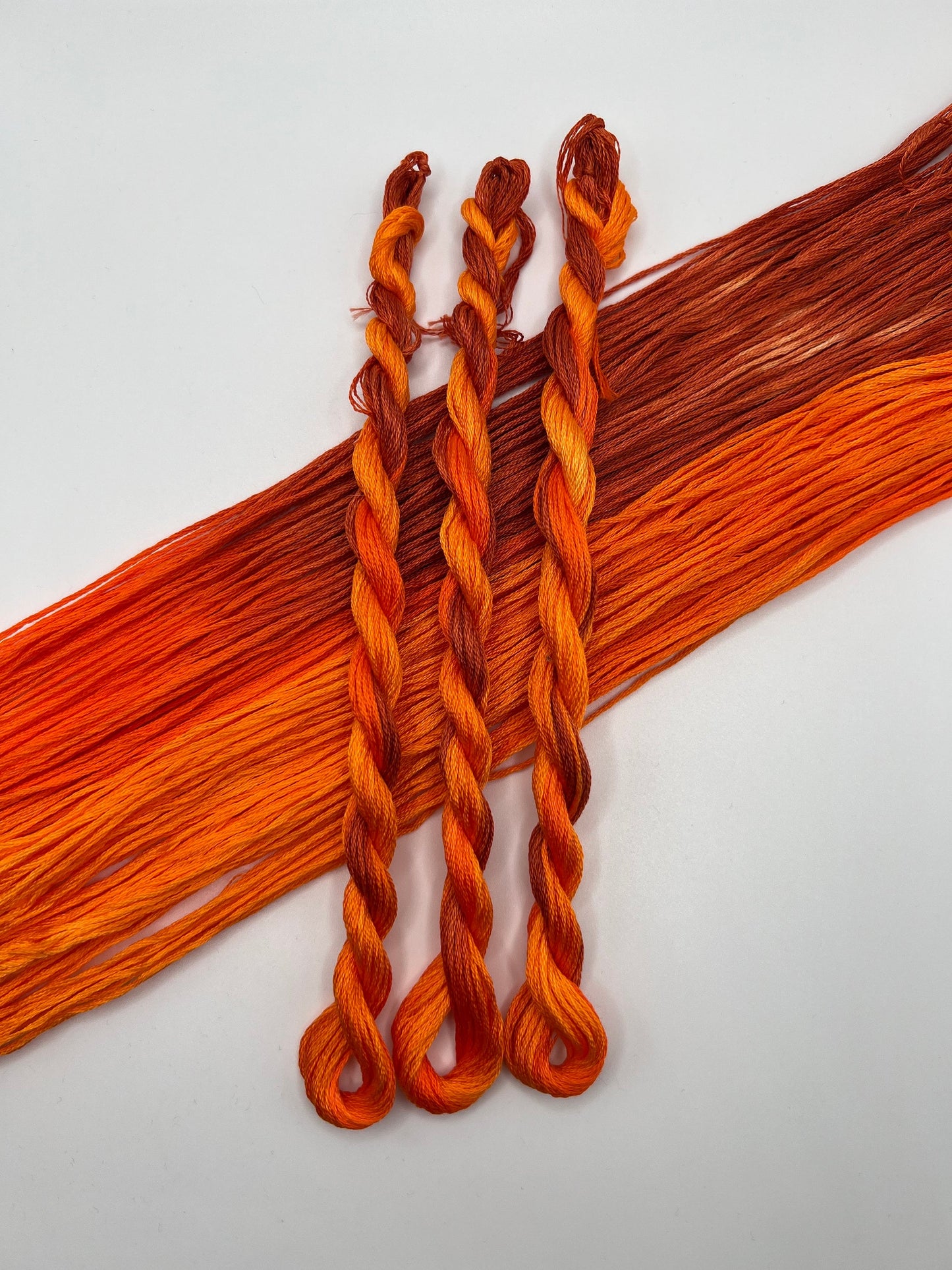 Ember | Size 20 Hand Dyed, 6 cord Cordonnet Thread