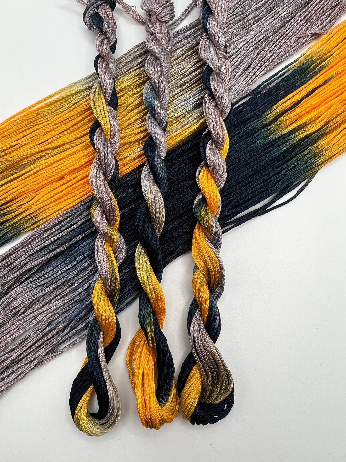 Fenrir | Size 20 Hand Dyed, 6 cord Cordonnet Thread