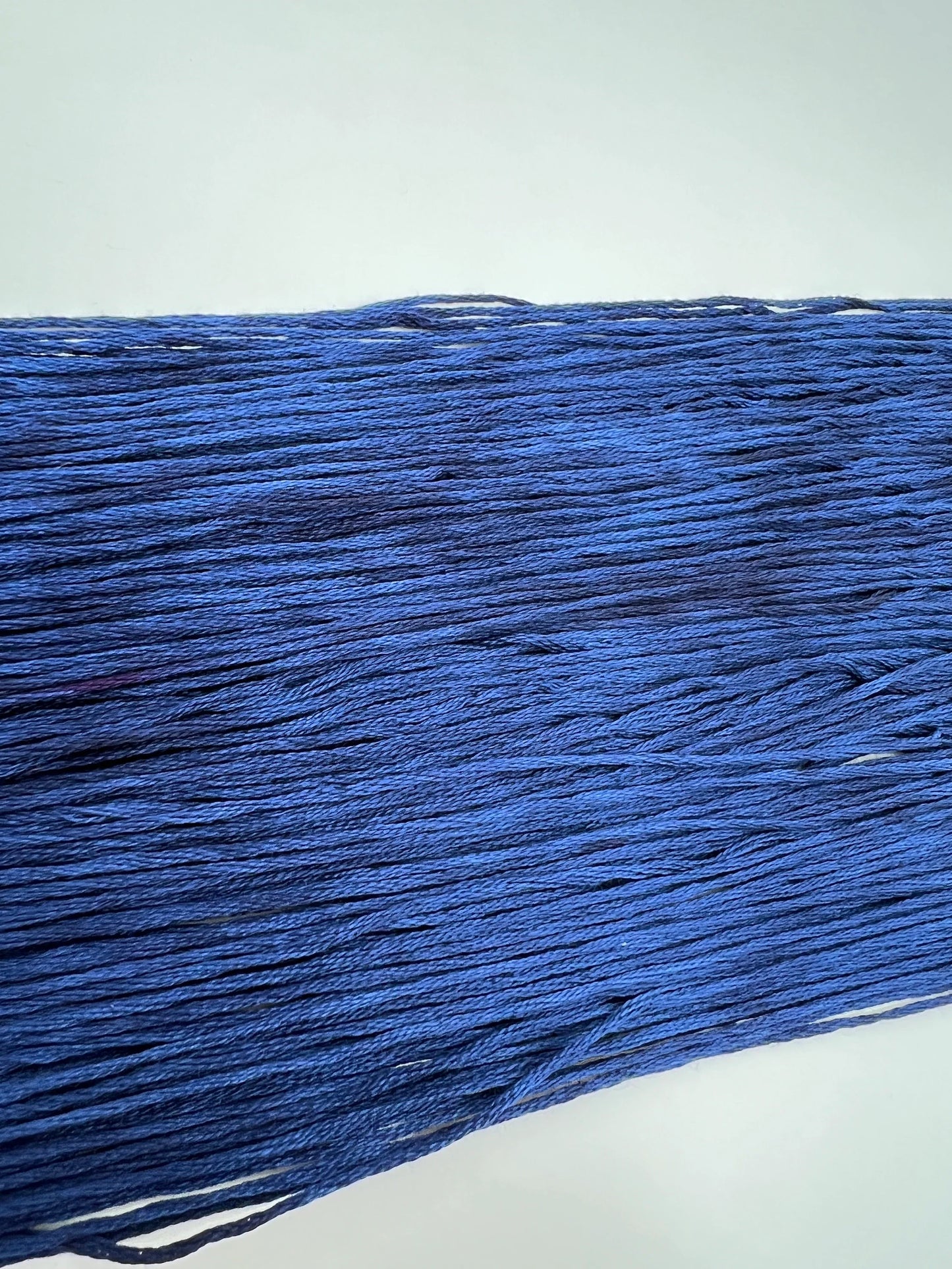 Indigo | Size 20 Hand Dyed, 6 cord Cordonnet Thread