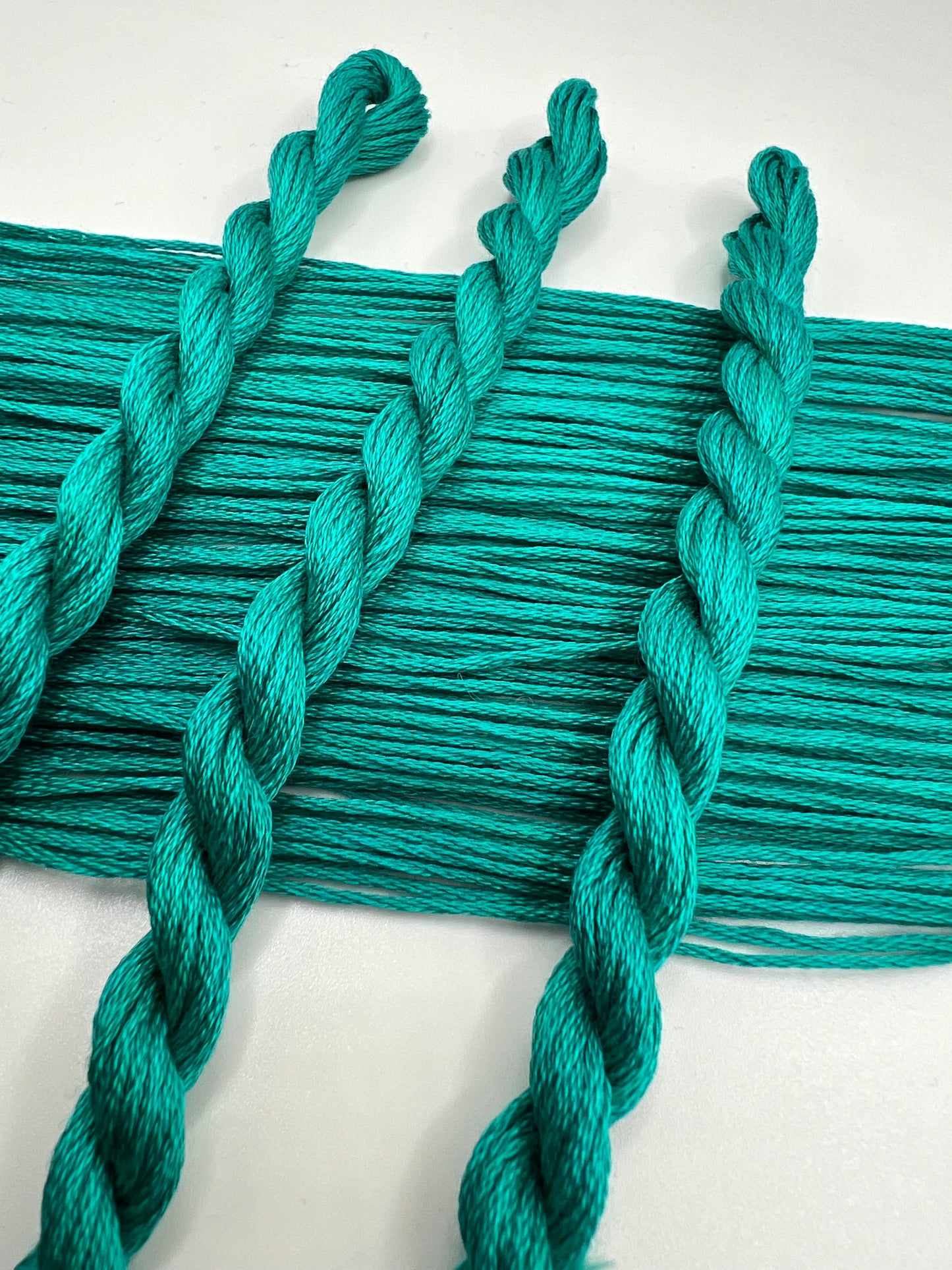 Jade | Size 20 Hand Dyed, 6 cord Cordonnet Thread