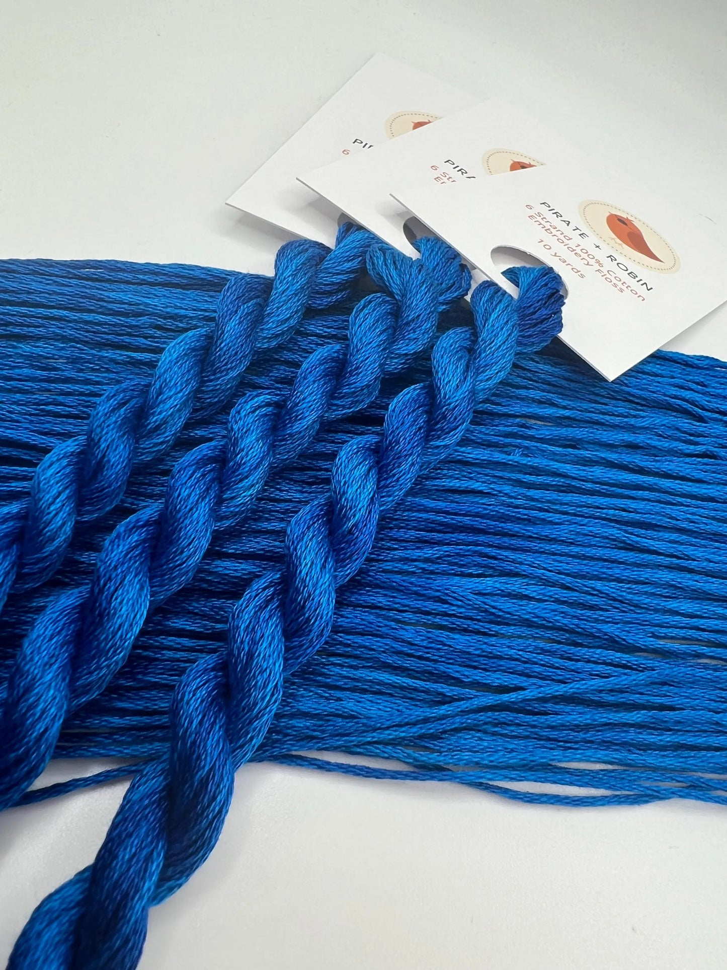 Lapis | Size 20 Hand Dyed, 6 cord Cordonnet Thread