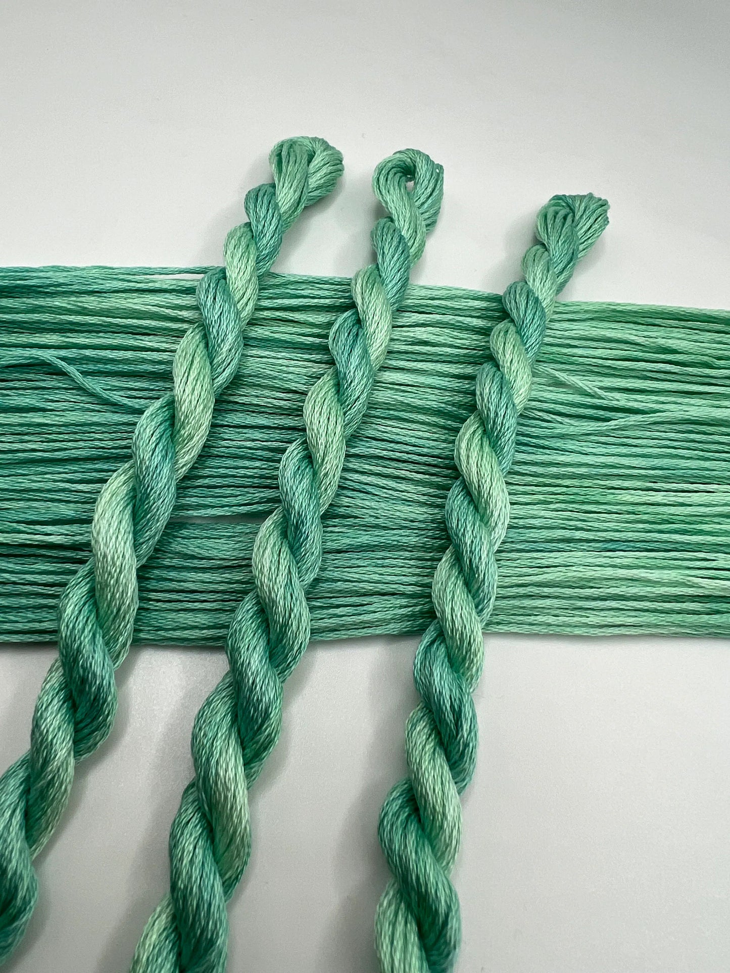 Mint | Size 20 Hand Dyed, 6 cord Cordonnet Thread