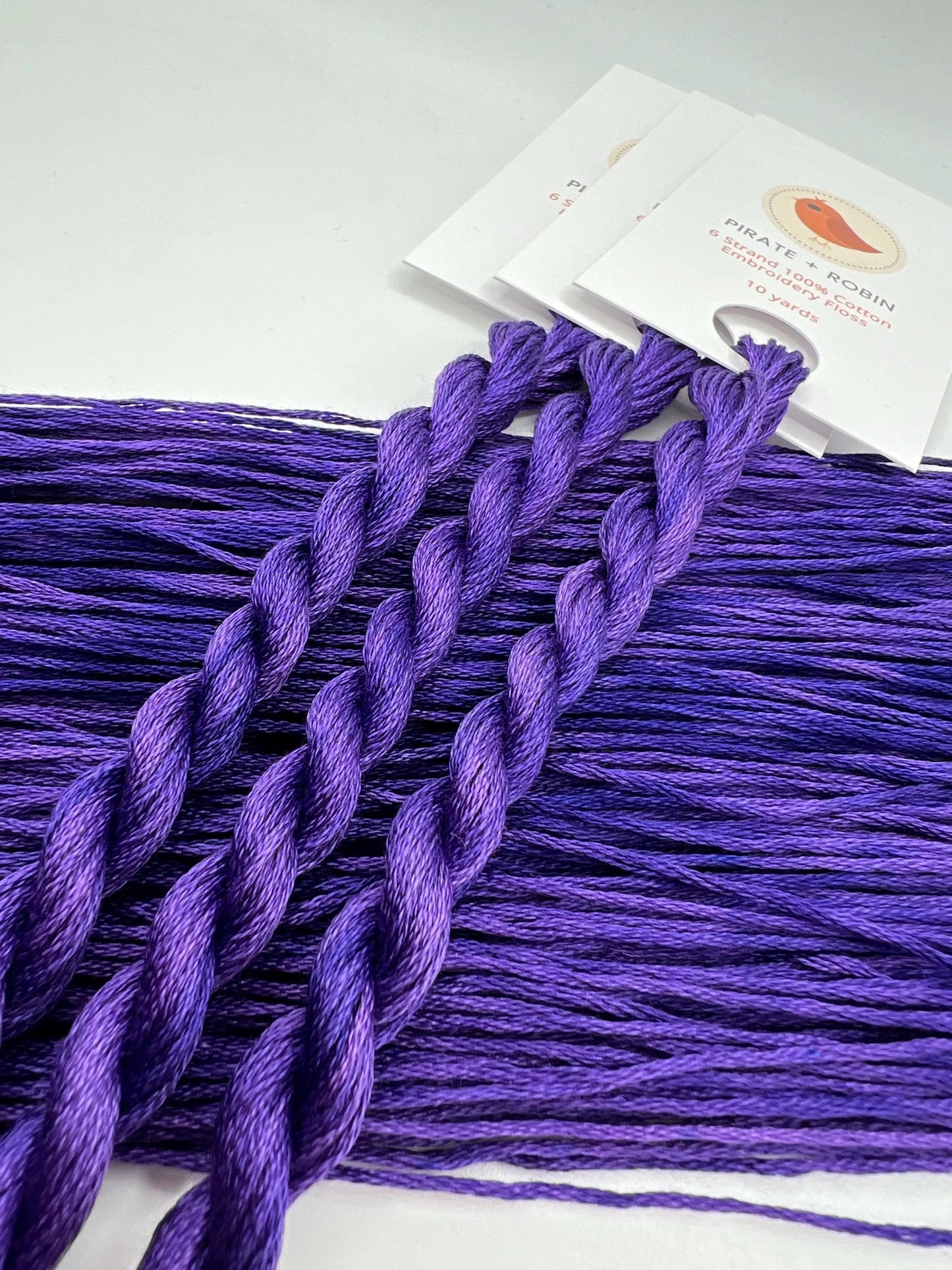 Orchid | Size 20 Hand Dyed, 6 cord Cordonnet Thread