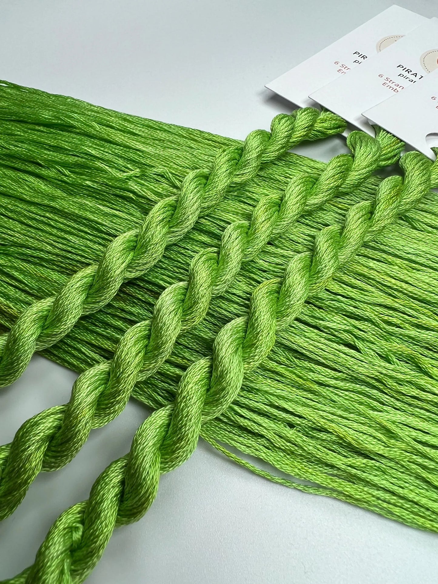 Pear | Size 20 Hand Dyed, 6 cord Cordonnet Thread