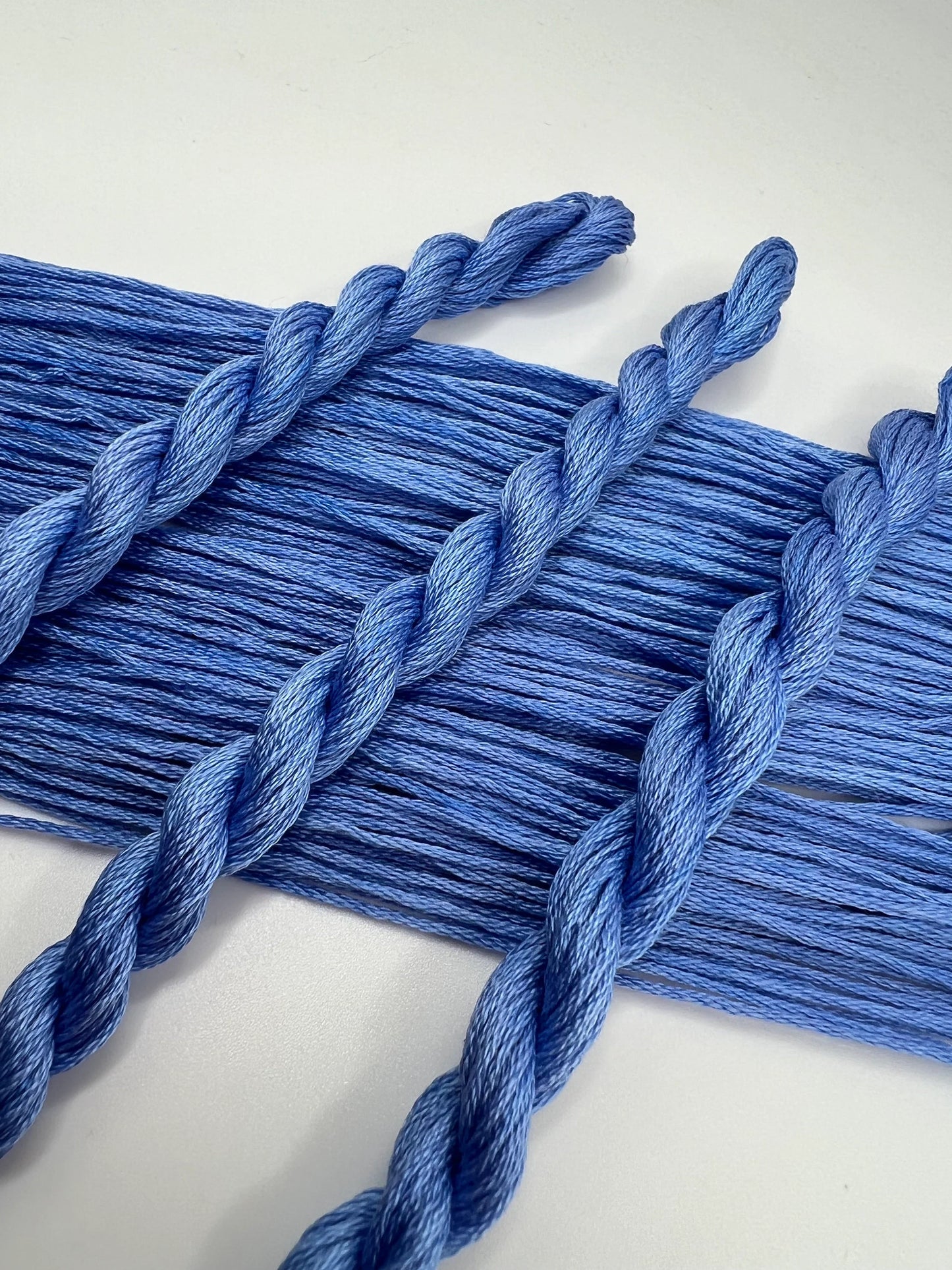 Periwinkle | Size 20 Hand Dyed, 6 cord Cordonnet Thread