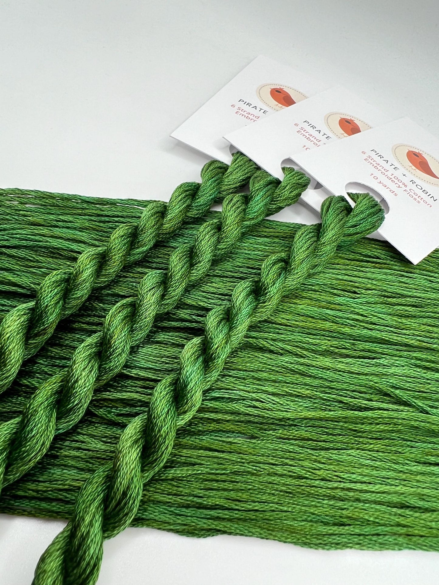 Pine | Size 20 Hand Dyed, 6 cord Cordonnet Thread
