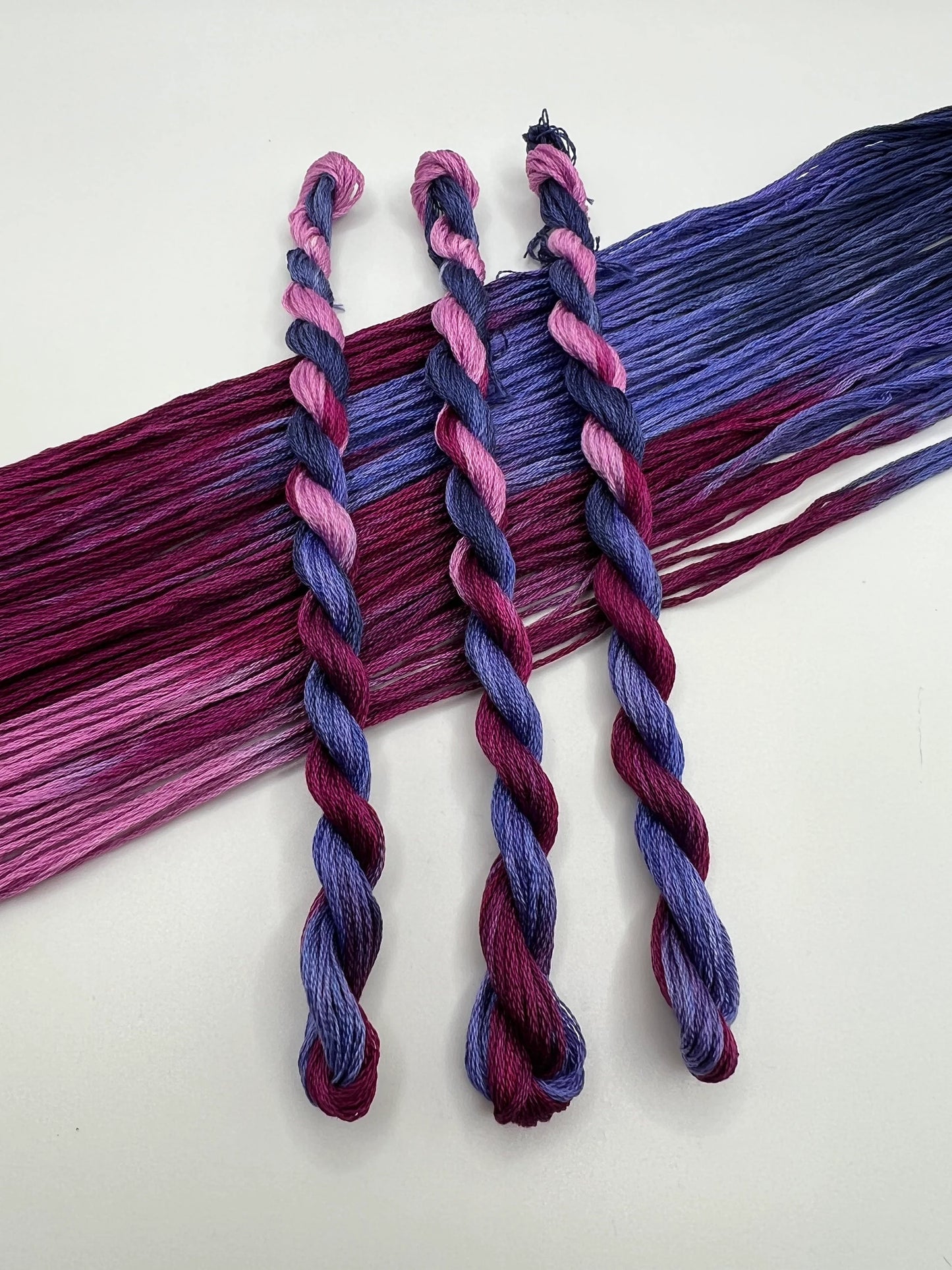 Razzle Dazzle | Size 20 Hand Dyed, 6 cord Cordonnet Thread