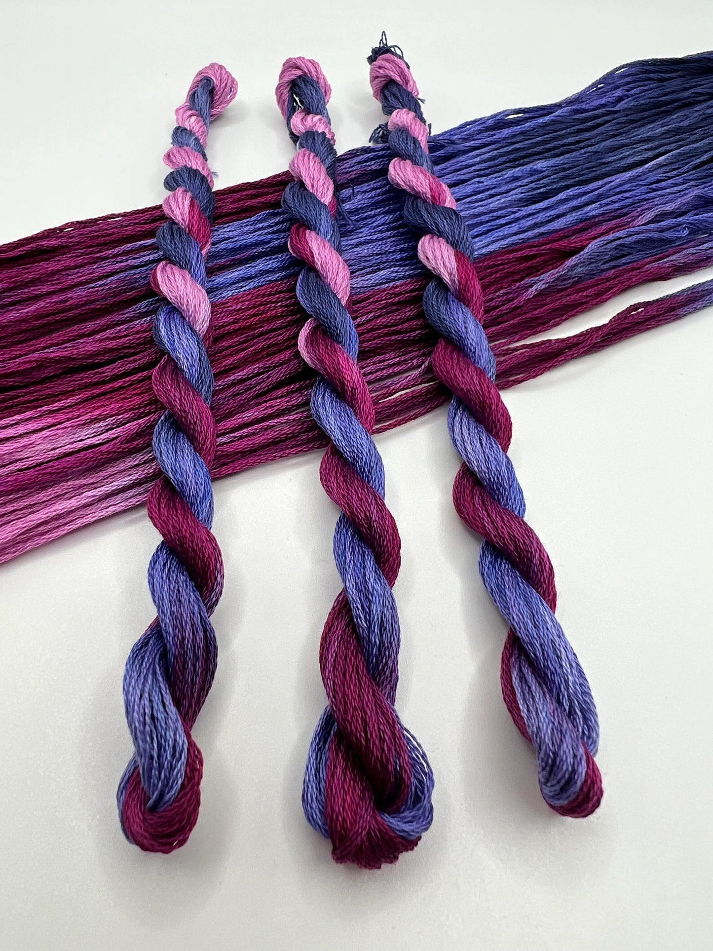 Razzle Dazzle | Size 20 Hand Dyed, 6 cord Cordonnet Thread