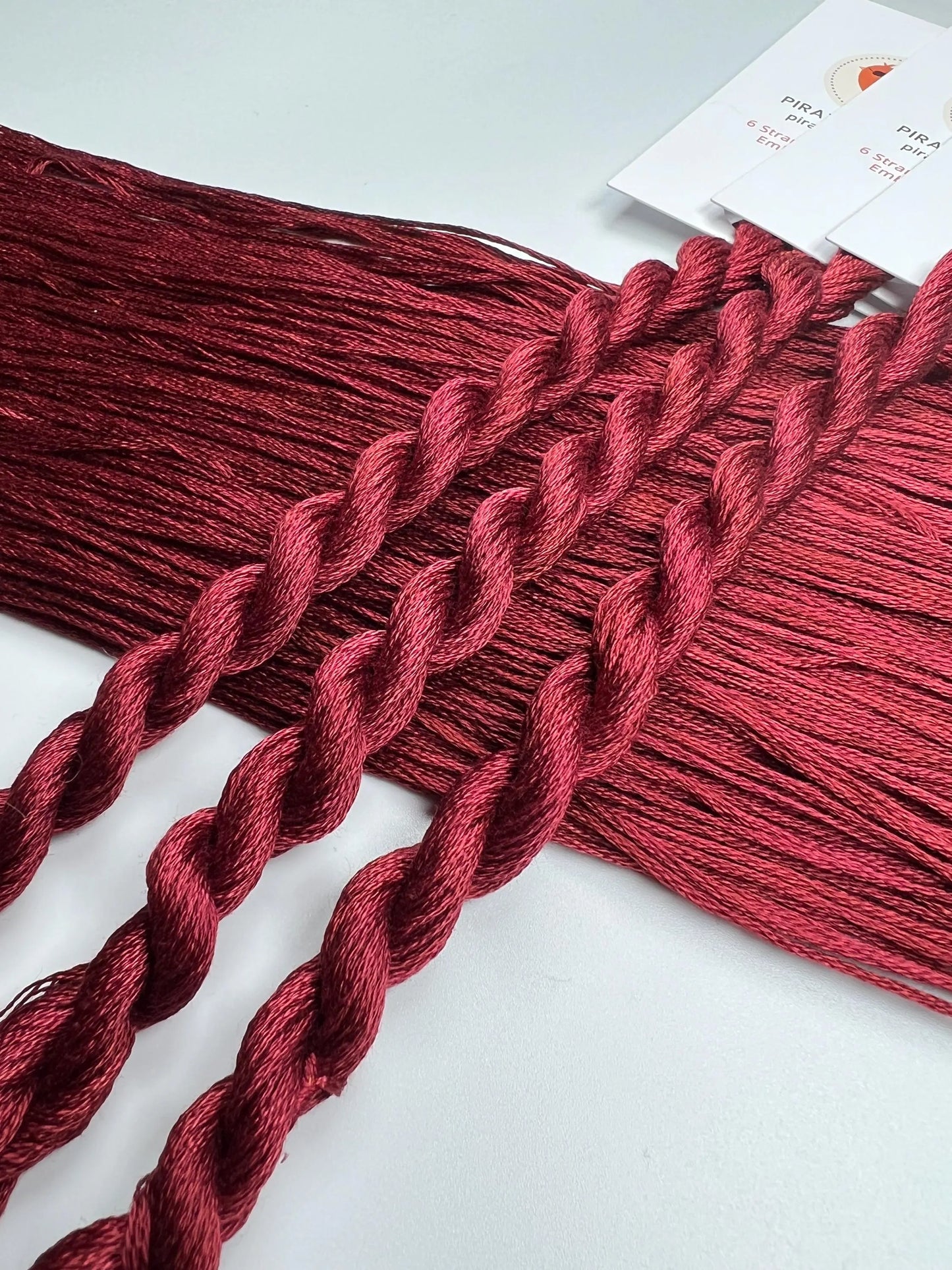 Redwood | Size 20 Hand Dyed, 6 cord Cordonnet Thread