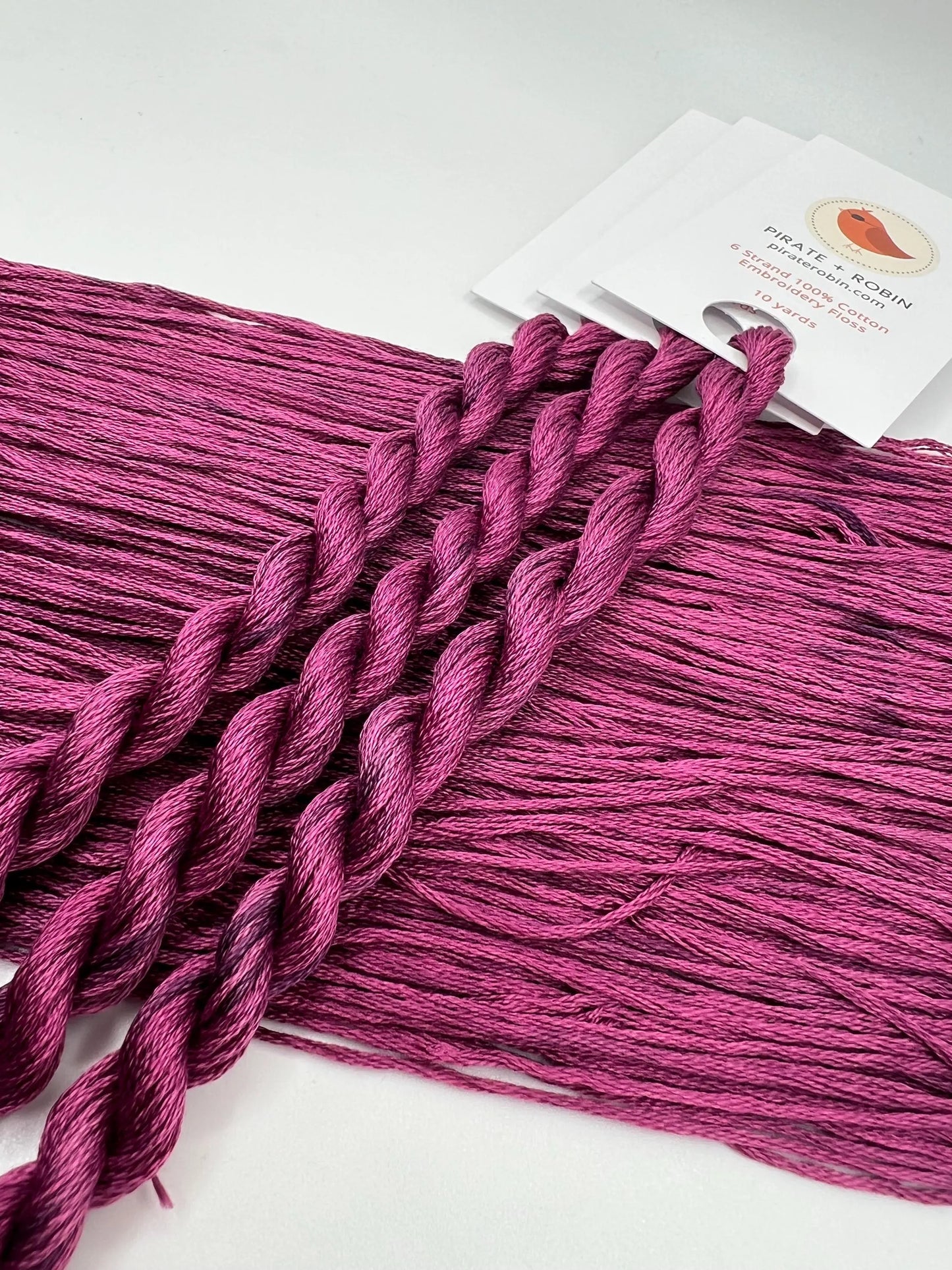 Ron Burgundy | Size 20 Hand Dyed, 6 cord Cordonnet Thread