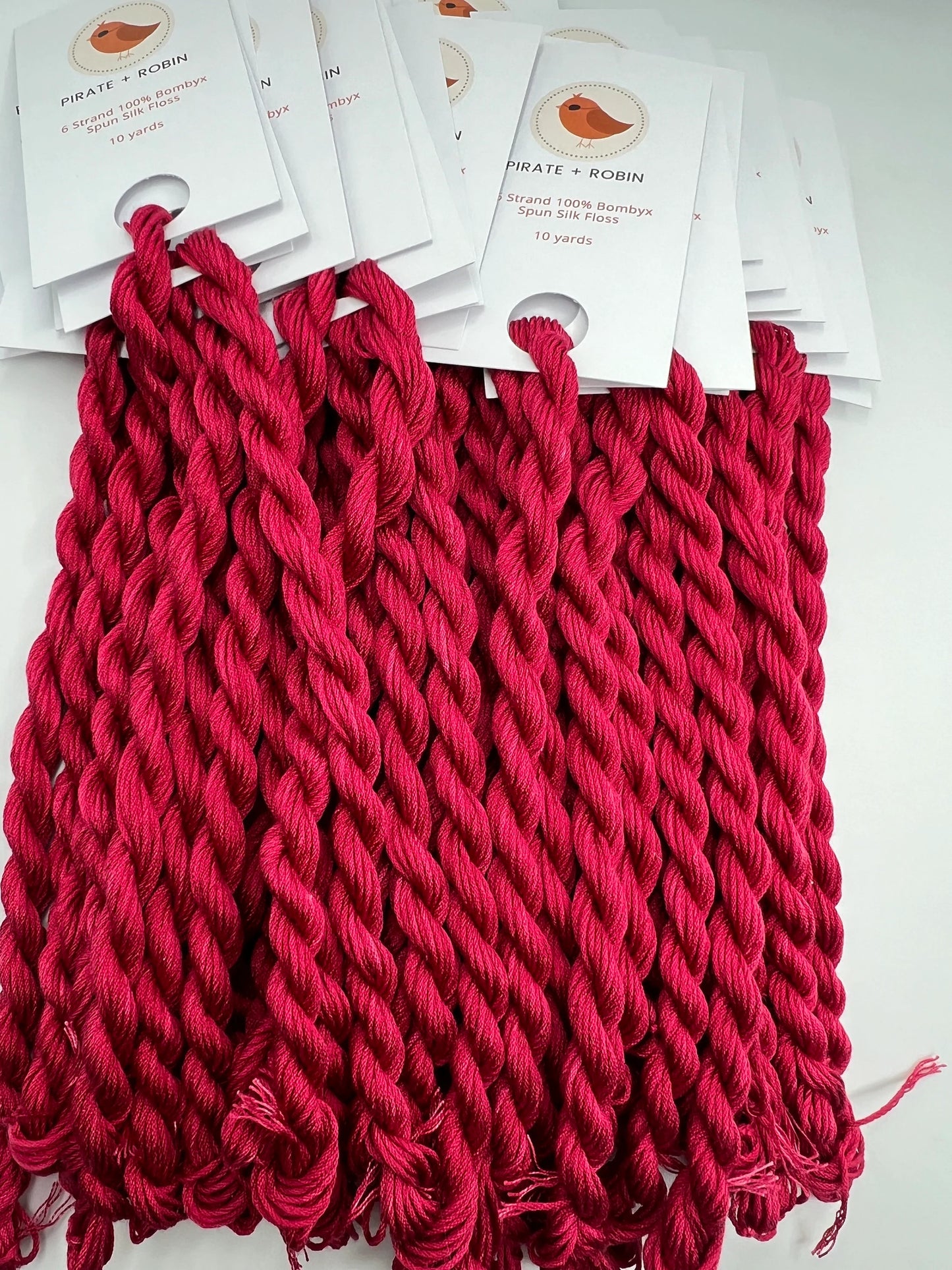 Ruby | 6 Strand Silk Embroidery Floss, Hand Dyed