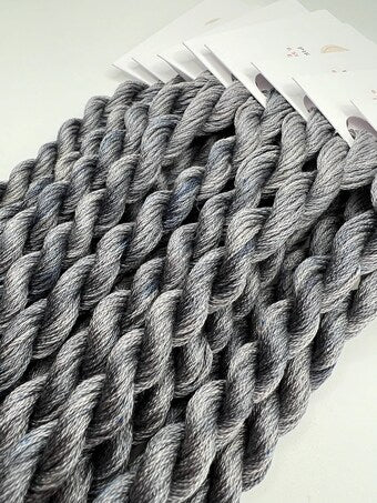 Slate | Size 20 Hand Dyed, 6 cord Cordonnet Thread