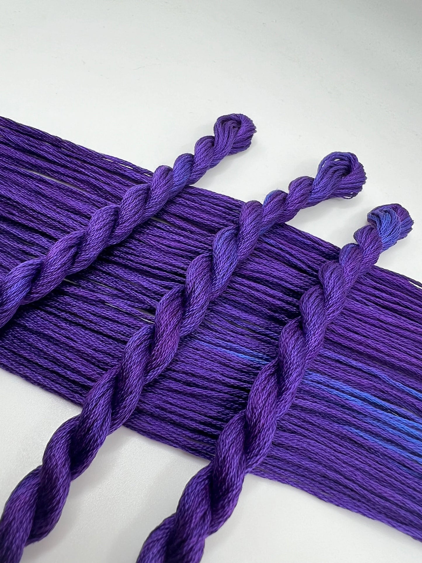 Violet | Size 20 Hand Dyed, 6 cord Cordonnet Thread