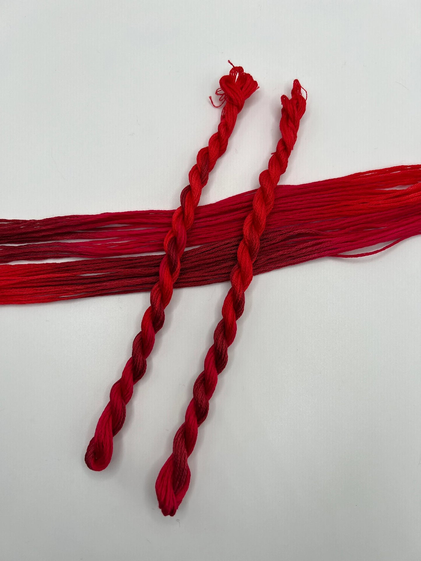 Watermelon | Size 20 Hand Dyed, 6 cord Cordonnet Thread