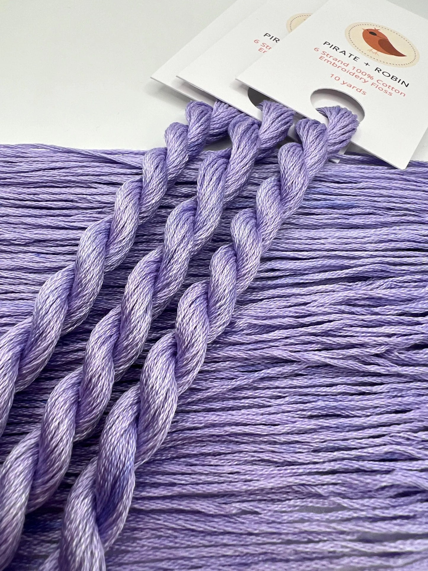 Wisteria | Size 20 Hand Dyed, 6 cord Cordonnet Thread