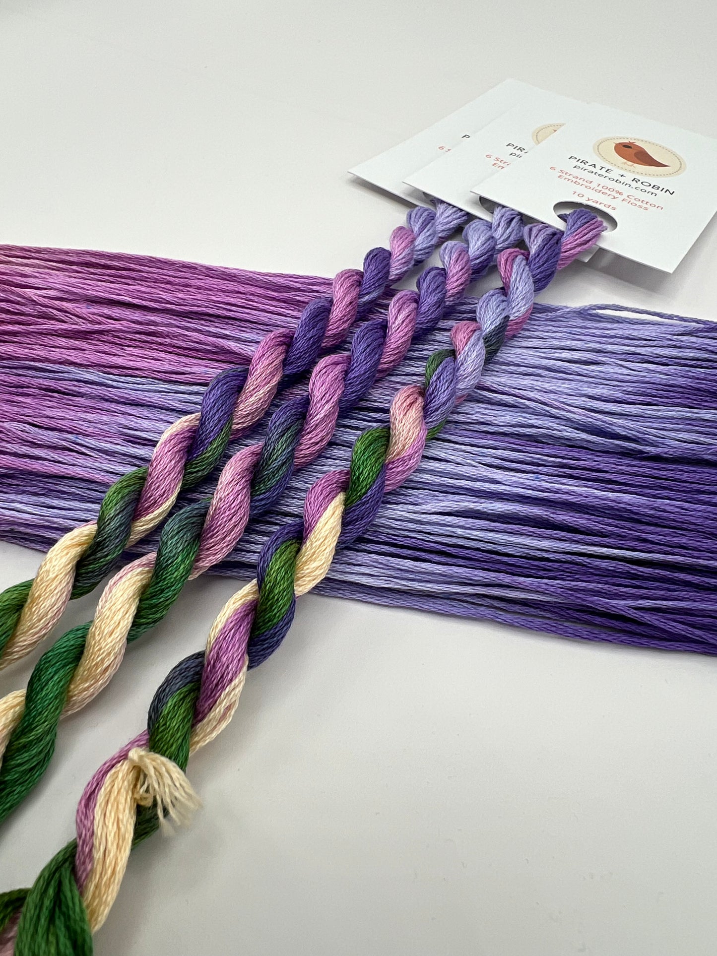 Delphinium | Hand dyed, 6 Strand Embroidery Floss
