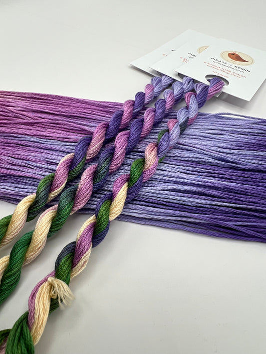 Delphinium | Hand dyed, 6 Strand Embroidery Floss