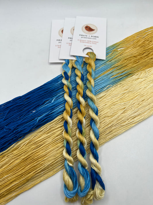 Meadow | Size 20 Hand Dyed, 6 cord Cordonnet Thread