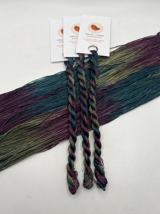 Pigeon | Size 20 Hand Dyed, 6 cord Cordonnet Thread