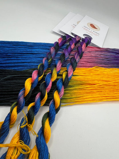 Coraline | Hand dyed, 6 Strand Embroidery Floss