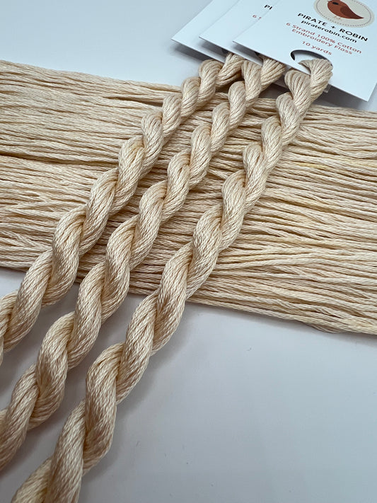 Almond | Hand dyed, 6 Strand Embroidery Floss
