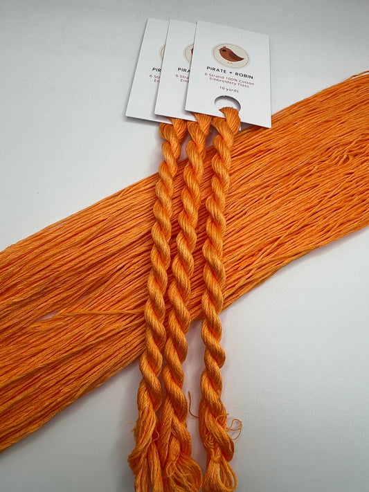 Cantaloupe | Size 20 Hand Dyed, 6 cord Cordonnet Thread