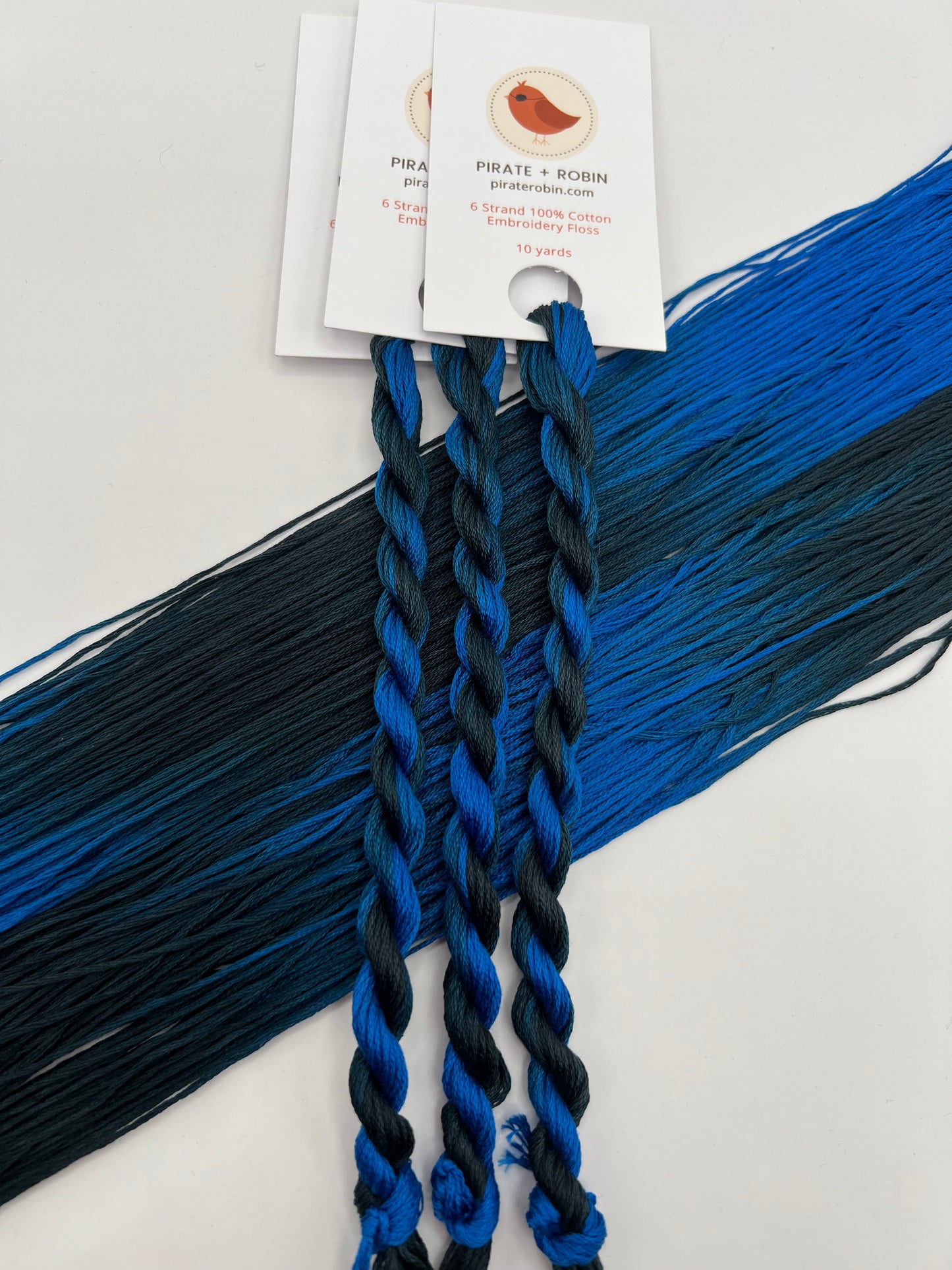 Blue Jay | Hand dyed, 6 Strand Embroidery Floss