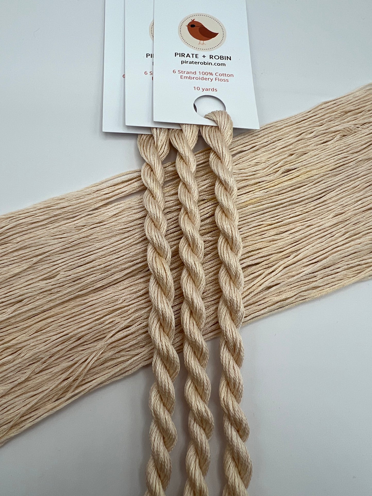Almond | Hand dyed, 6 Strand Embroidery Floss