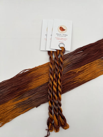 Torti | Hand dyed, 6 Strand Embroidery Floss
