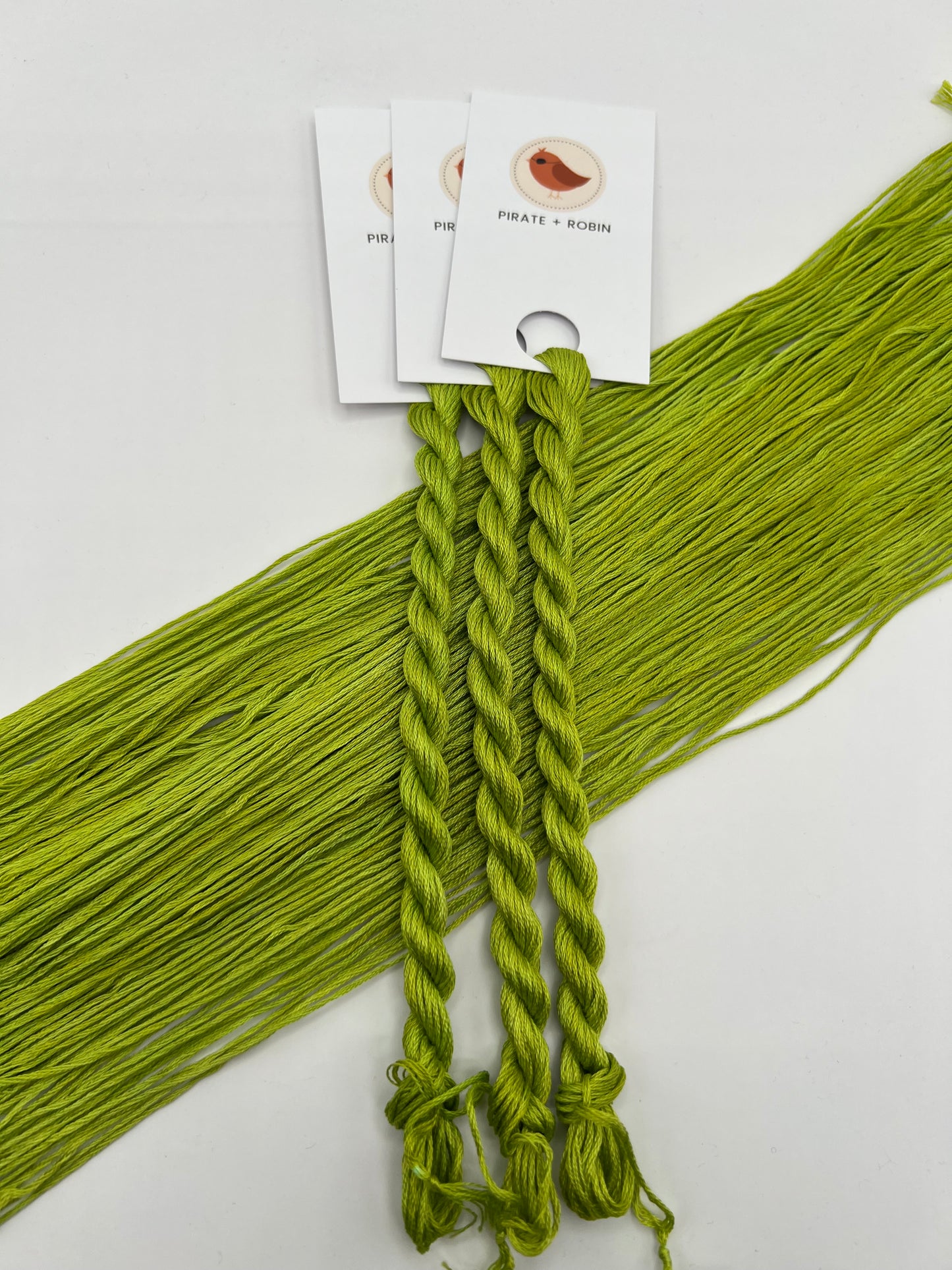 Split Pea | Hand dyed, 6 Strand Embroidery Floss