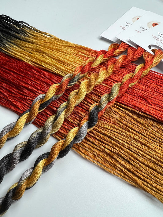 Hearth | Hand dyed, 6 Strand Embroidery Floss