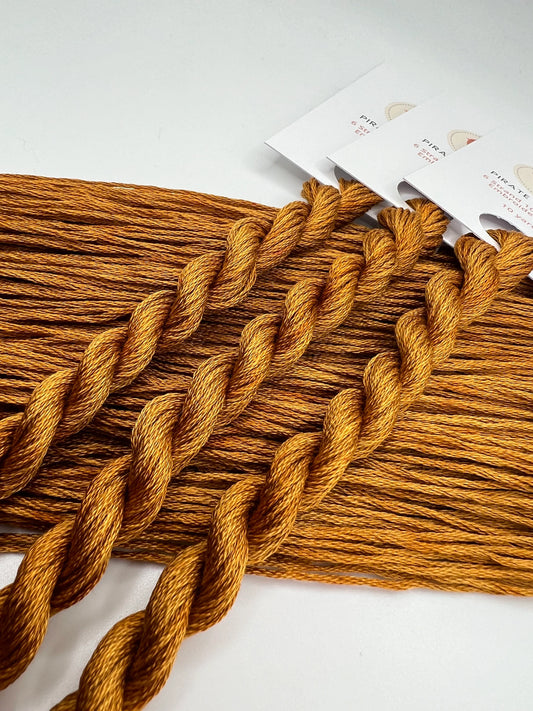 Amber | Hand dyed, 6 Strand Embroidery Floss