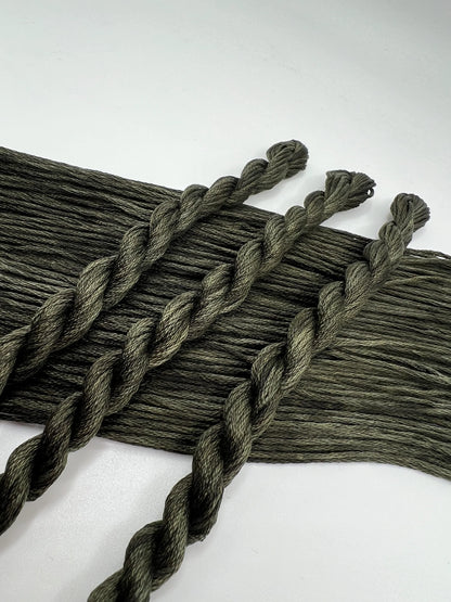 Army | Hand dyed, 6 Strand Embroidery Floss