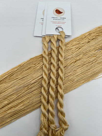 Cashew | Hand dyed, 6 Strand Embroidery Floss