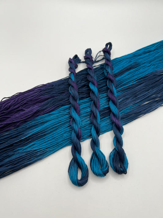 Belladonna | Size 20 Hand Dyed, 6 cord Cordonnet Thread