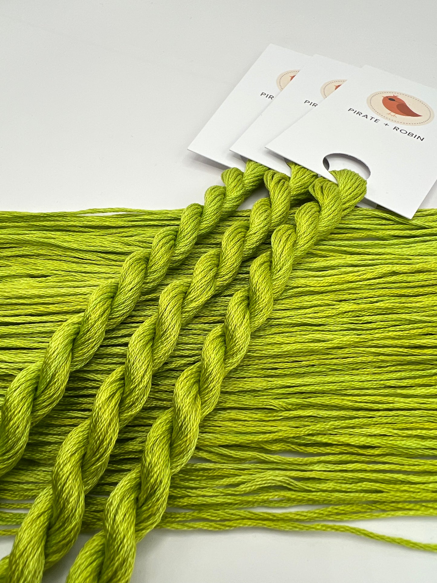 Split Pea | Hand dyed, 6 Strand Embroidery Floss