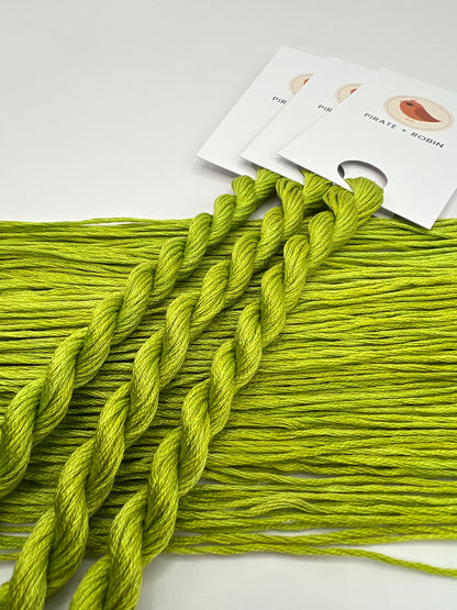 Split Pea | Hand dyed, 6 Strand Embroidery Floss