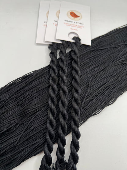 Wolf | Size 20 Hand Dyed, 6 cord Cordonnet Thread